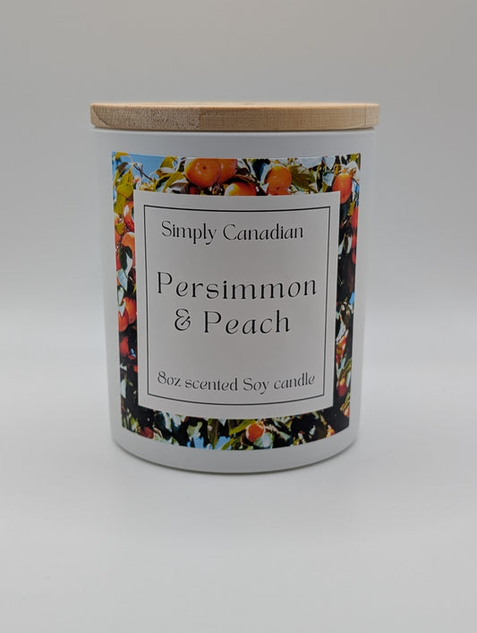 Persimmon and Peach 8oz Candle