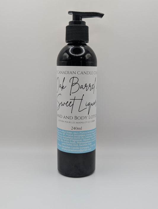 Oak Barrel & Sweet Liquor Hand and Body Lotion- 240mls