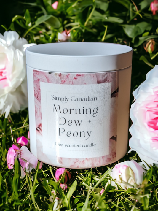 Morning Dew and Peony 13oz candle