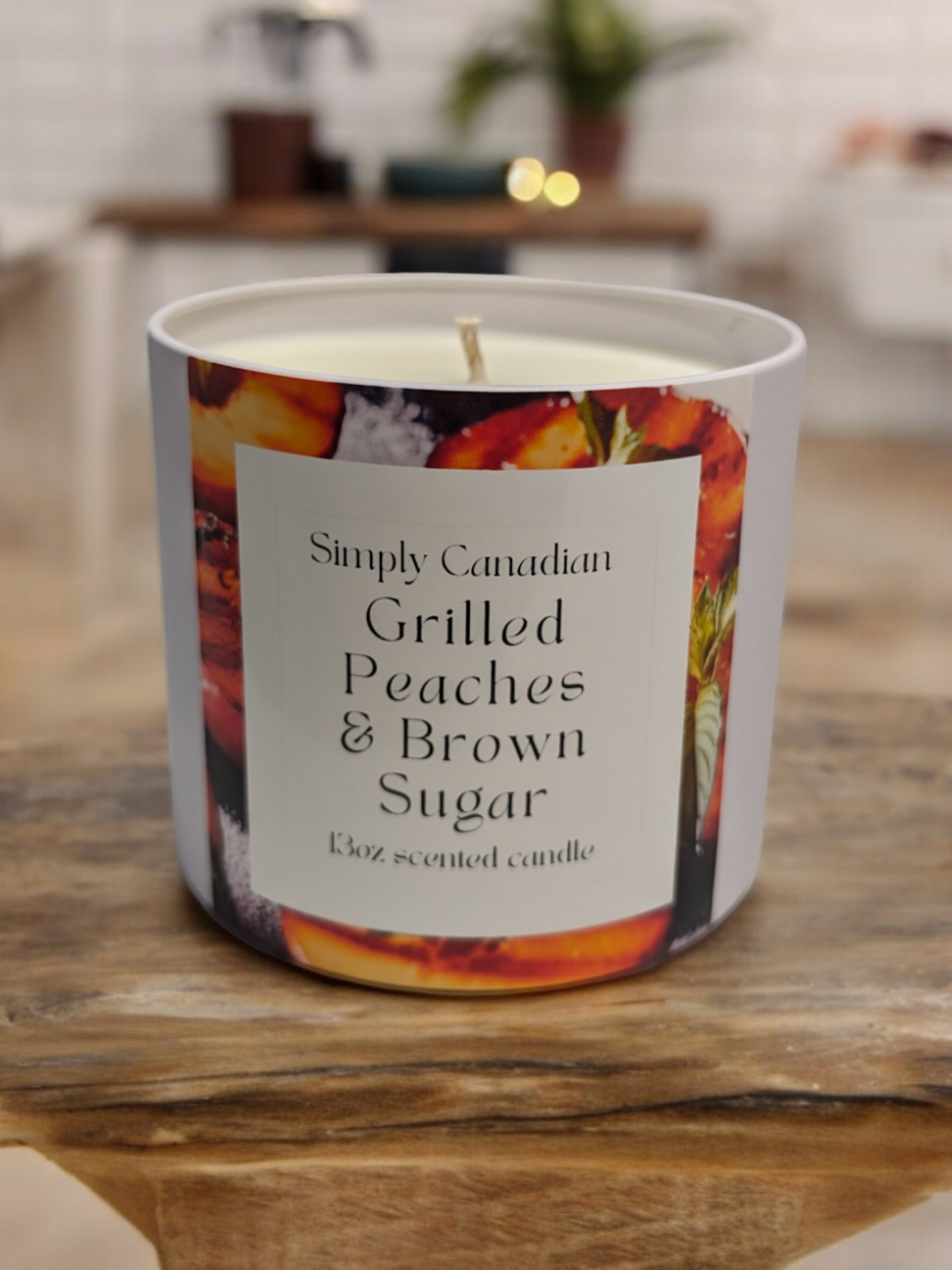 Grilled Peaches and Brown Sugar 13oz Candle