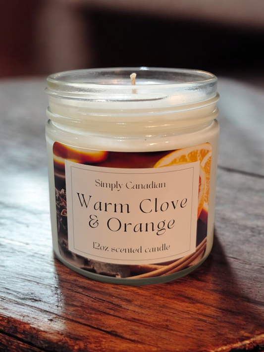 Warm Clove and Orange 12oz Candle