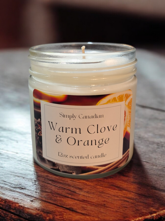 NEW Warm Clove and Orange 12oz Candle