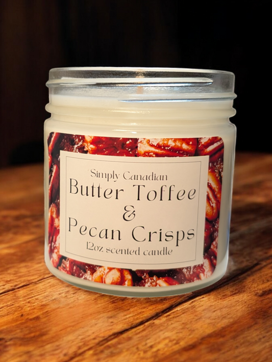 Butter Toffee & Pecan Crisps 12oz Candle