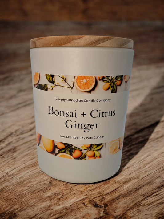 Bonsai and Citrus Ginger 6oz Candle