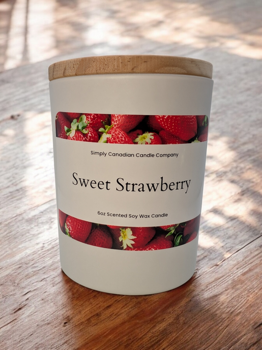 Sweet Strawberry 6oz Candle