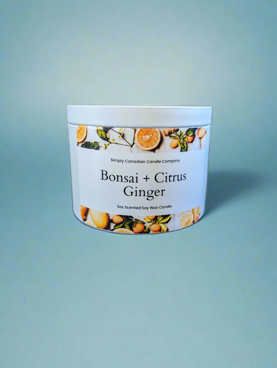 Bonsai and Citrus Ginger 6oz Candle