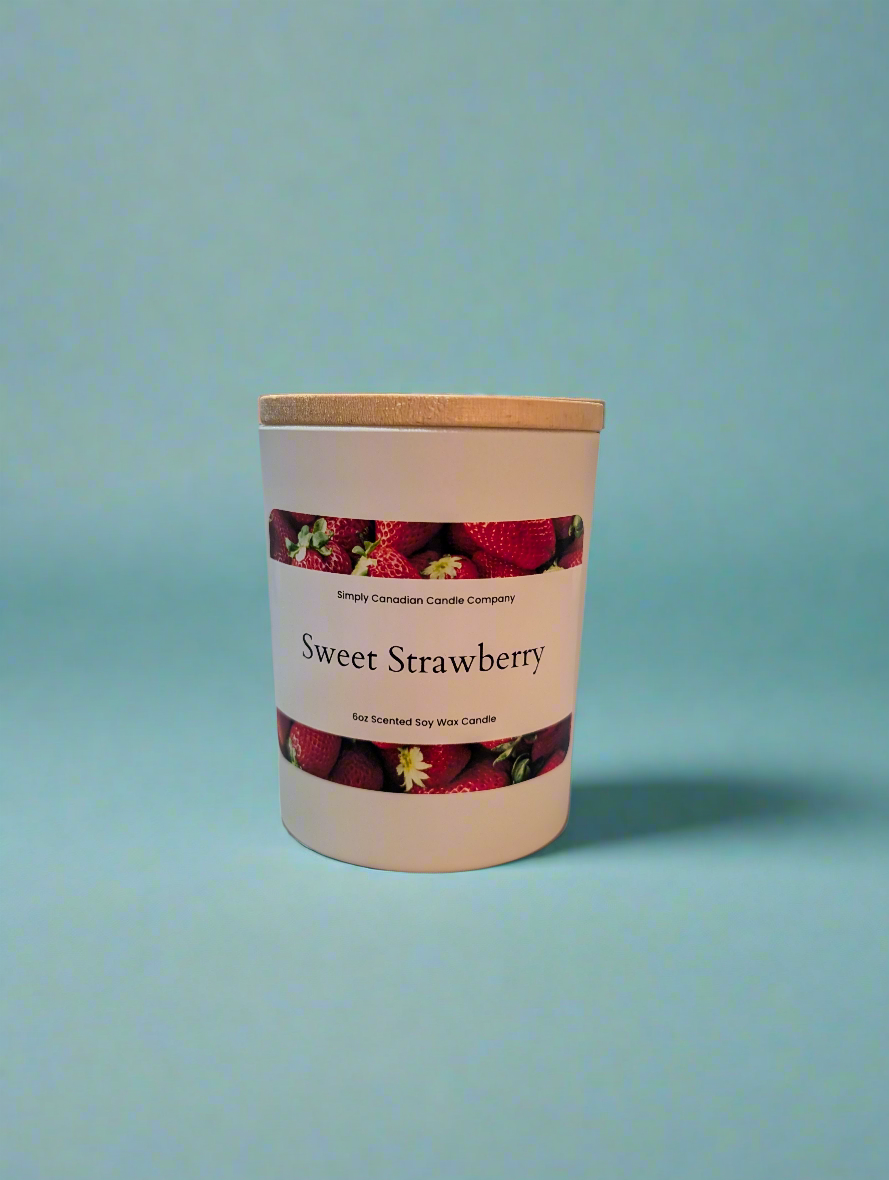 Sweet Strawberry 6oz Candle