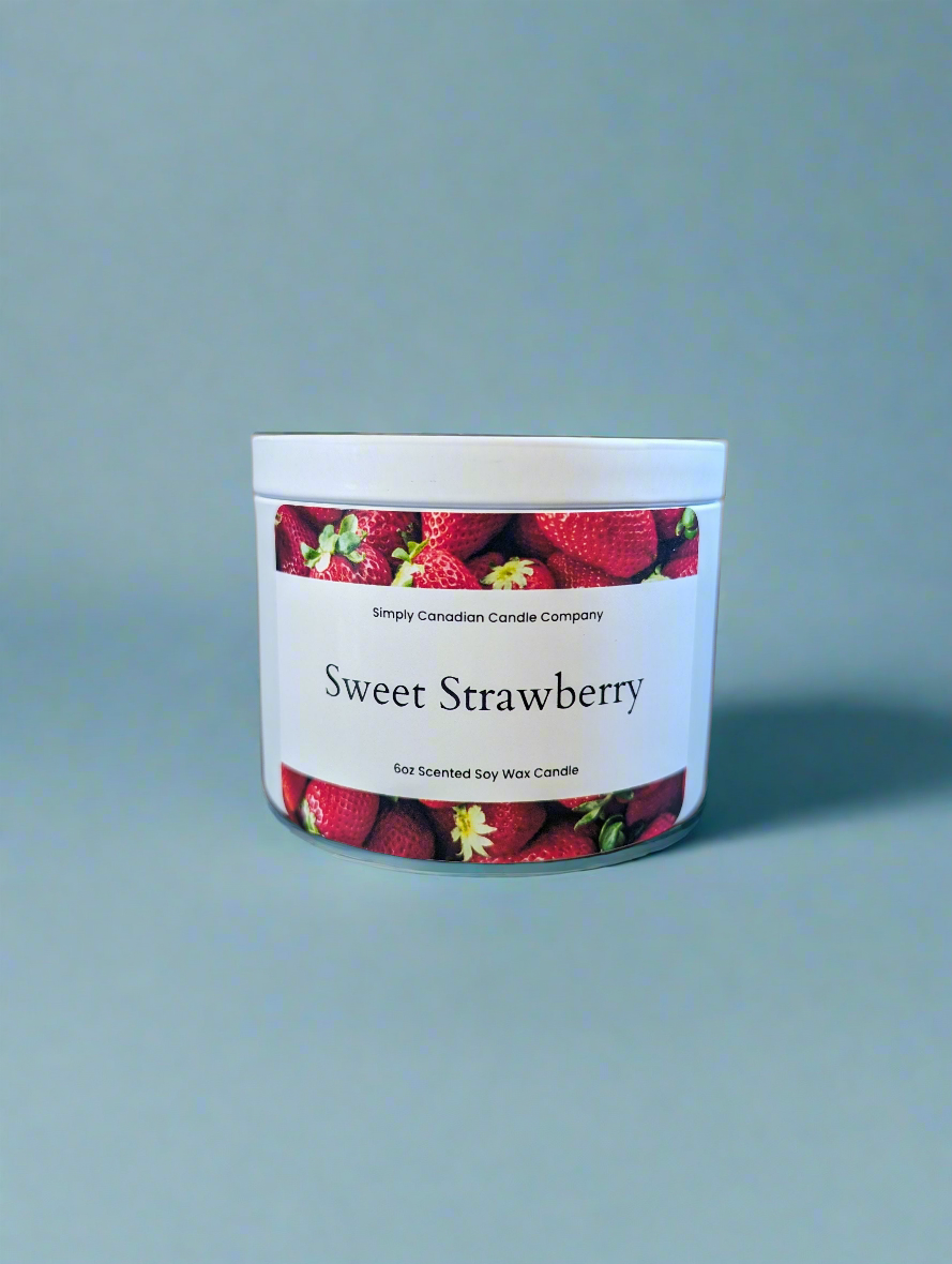 Sweet Strawberry 6oz Candle