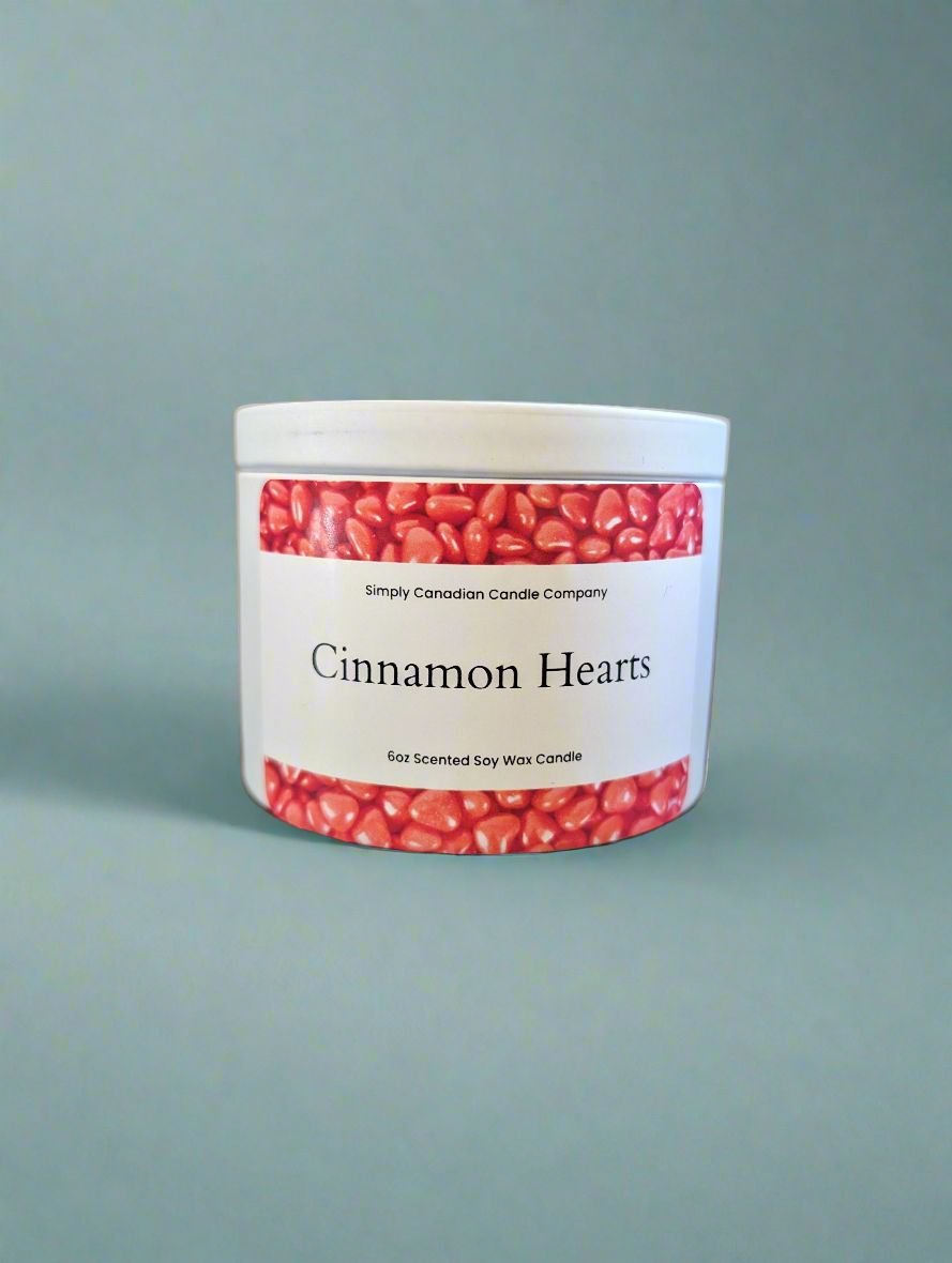 Cinnamon Hearts 6oz Candle