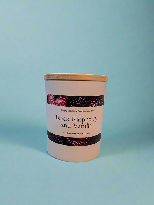 Black Raspberry and Vanilla 6oz Candle