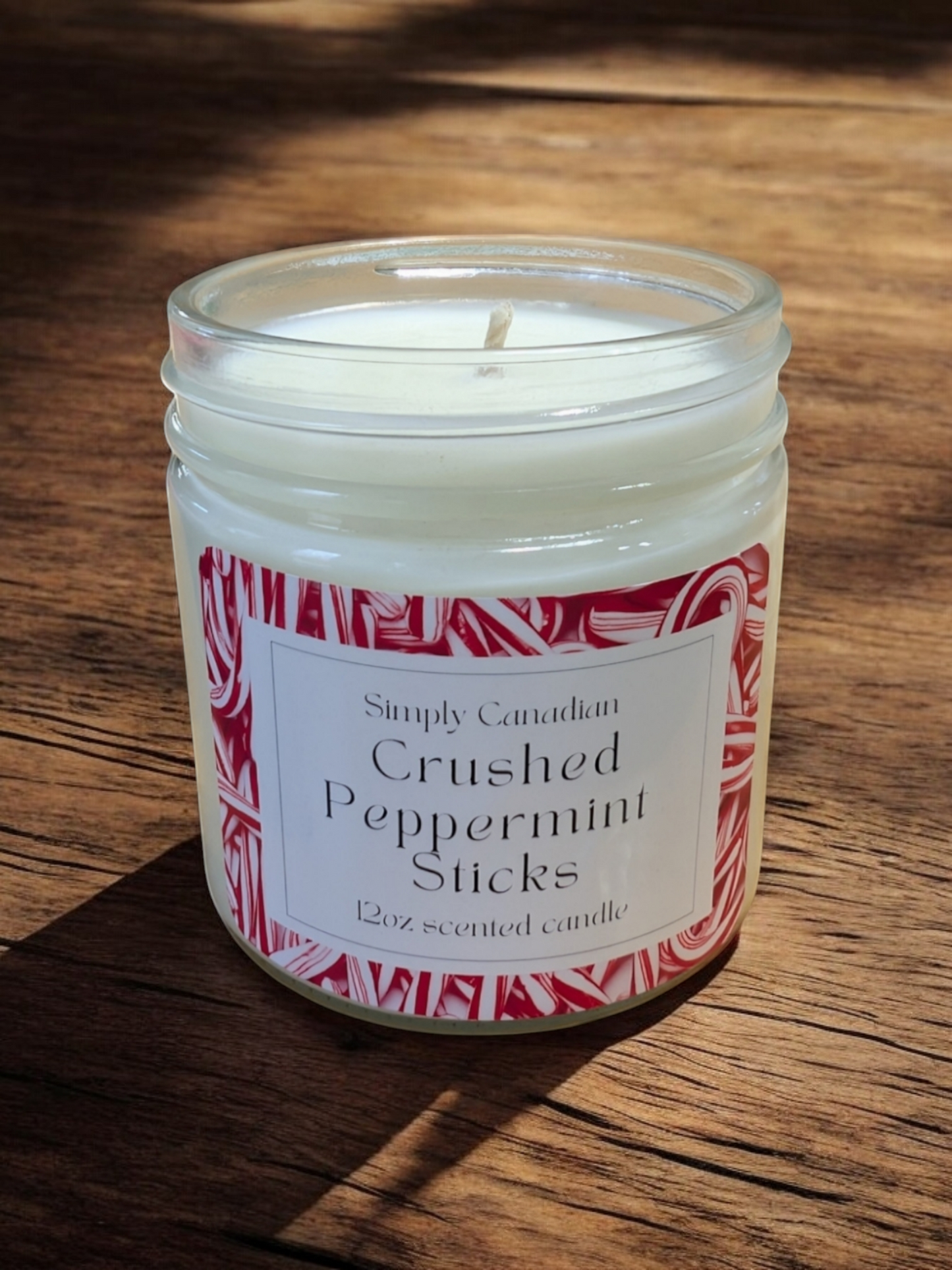 Crushed Peppermint Sticks 12oz Candle