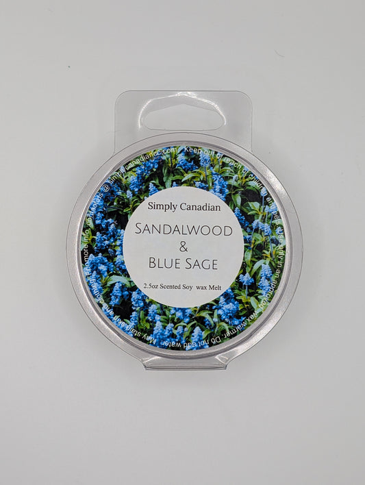 Sandalwood and Blue Sage Wax Melt