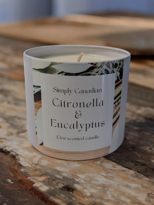Citronella and Eucalyptus 13oz Candle
