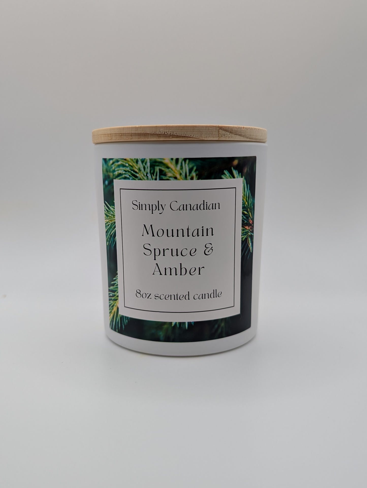 Mountain Spruce and Amber 8oz Candle