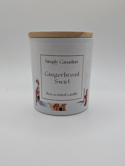 Gingerbread Swirl 8oz Candle